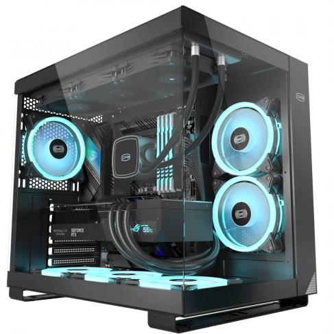 Carcasa Middle Tower  ATX ARGB Alb