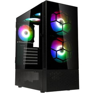 Carcasa Observatory MX Glass ARGB Mid-Tower Negru