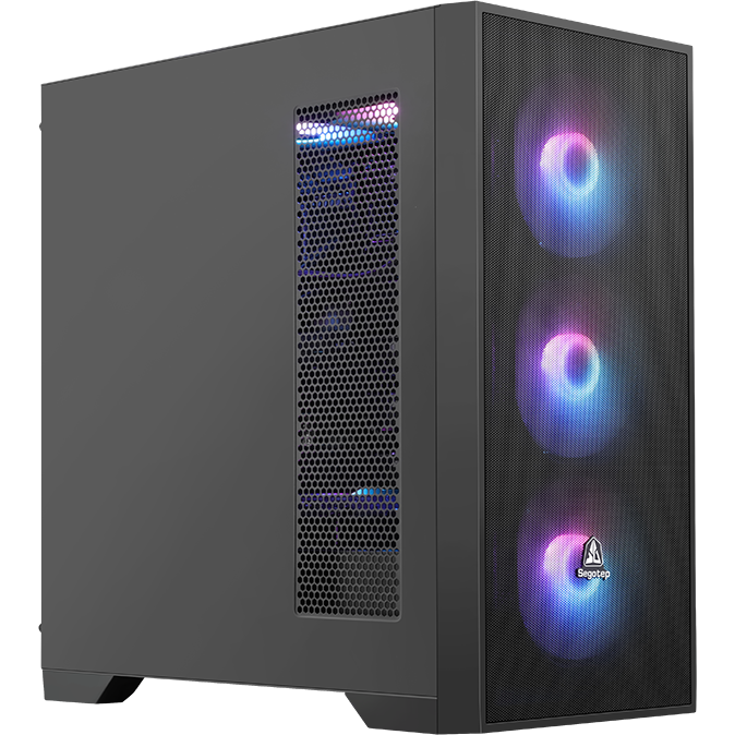 Carcasa PC Aeris CS1 Mid Tower fara Sursa Negru