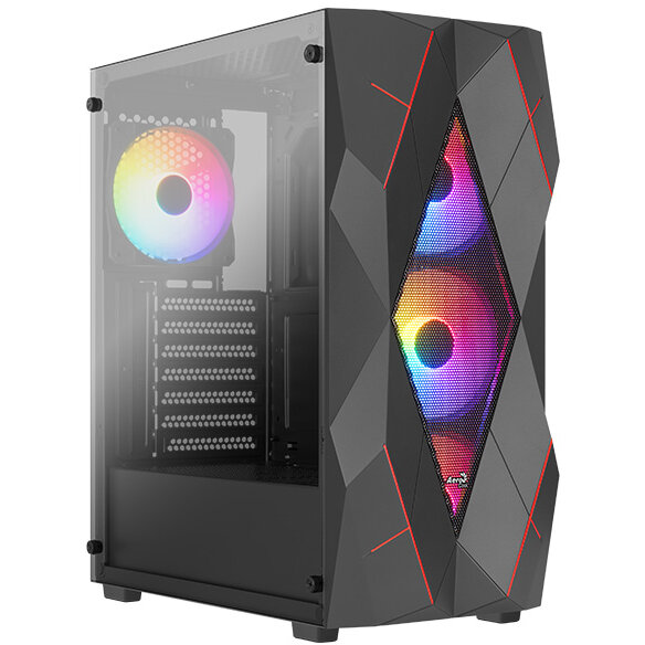 Carcasa PC Volcan V1 ATX Mid Tower fara Sursa Negru