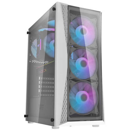 Carcass Computer DK352 Plus ATX + 4 Ventilatoare Alb