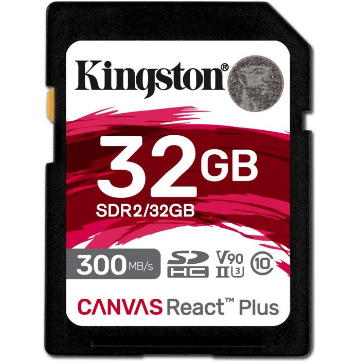 Card Canvas React Plus R300/W260 SDHC 32GB UHS-II U3 Class 10