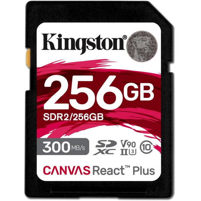 Card Canvas React Plus R300/W260 SDXC 256GB UHS-II U3 Class 10