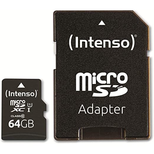 Card de Memorie 64GB Clasa 10 + Adaptor SD