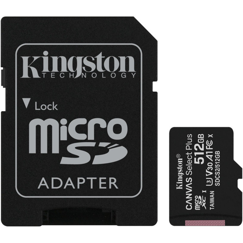 Card de memorie Canvas Select Plus 100R 512GB Micro SDXC Clasa 10 UHS-I U1 + Adaptor SD