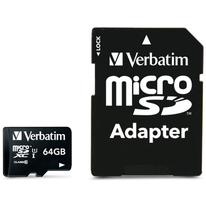 Card de memorie microSDXC Premium 64GB Clasa 10 UHS-i U1 cu adaptor SD