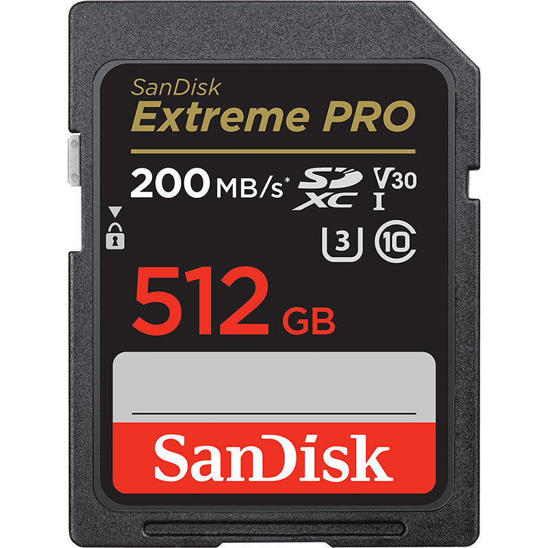 Card Extreme PRO R200/W140 SDXC 512GB UHS-I U3 Clasa 10