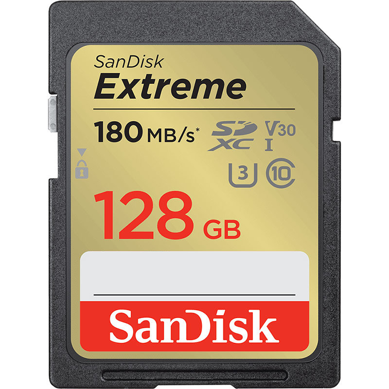 Card Extreme R180/W90 SDXC 128GB UHS-I U3 Clasa 10