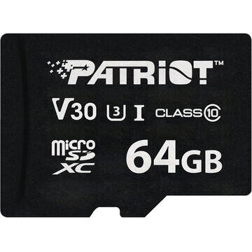 Card Memorie VX MicroSDXC  64GB Clasa 10 UHS-I U3 V30 Negru