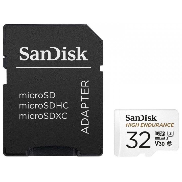 Card microSDHC HIGH ENDURANCE 32GB V30 + Adaptor
