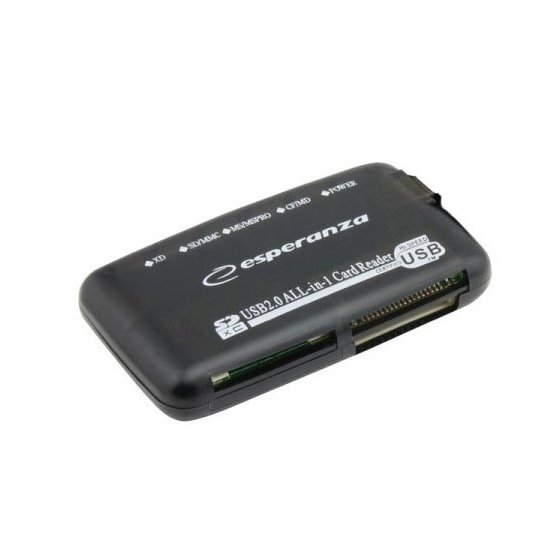 Card reader EA117 slim all in one USB 2.0 Transfer 480 mb/s Negru