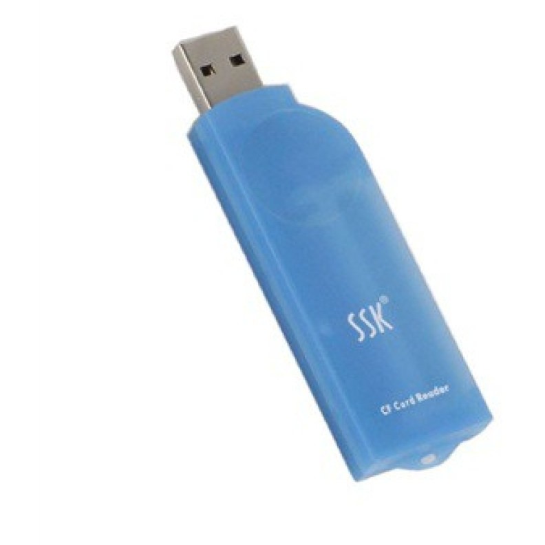 Card reader SCRS028 USB 2.0 CF Blue