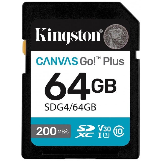 Card SDXC Canvas Go Plus Gen4 64GB C10 UHS-I U3 V30