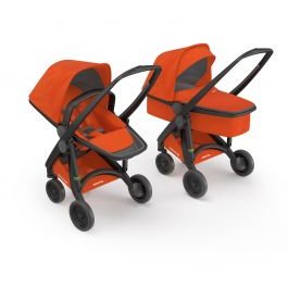 Carucior copii 2 in 1 100% Ecologic Portocaliu