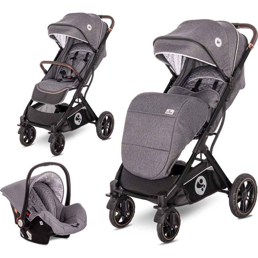 Carucior Copii Set Storm Steel Grey