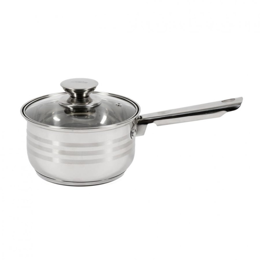 CASEROLA INOX+CAPAC 16X9.5CM  1.9L  MYRA