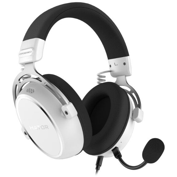 Casti cu Fir Hypergang 3 Alb