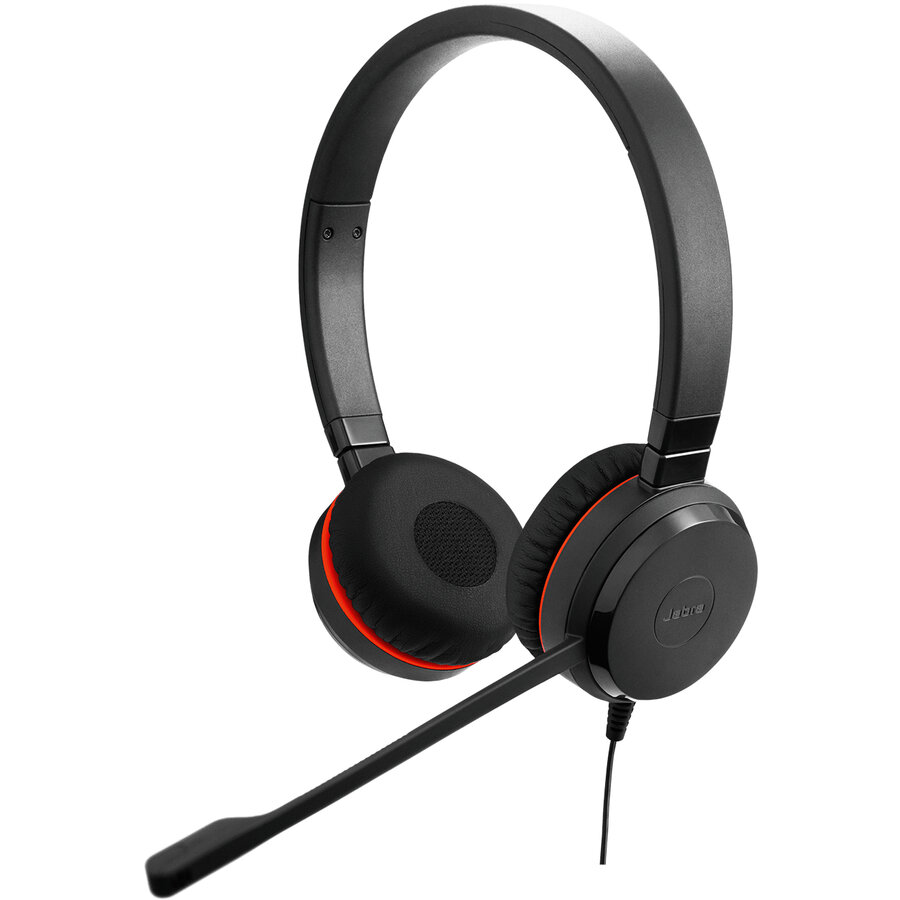 Casti Evolve 20 SE Stereo Piele Negru
