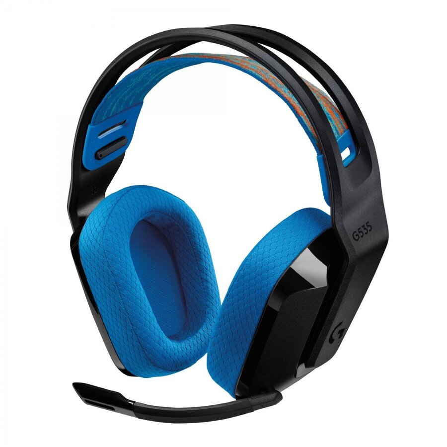 Casti G535 Gaming Lightspeed Wireless Black-Blue