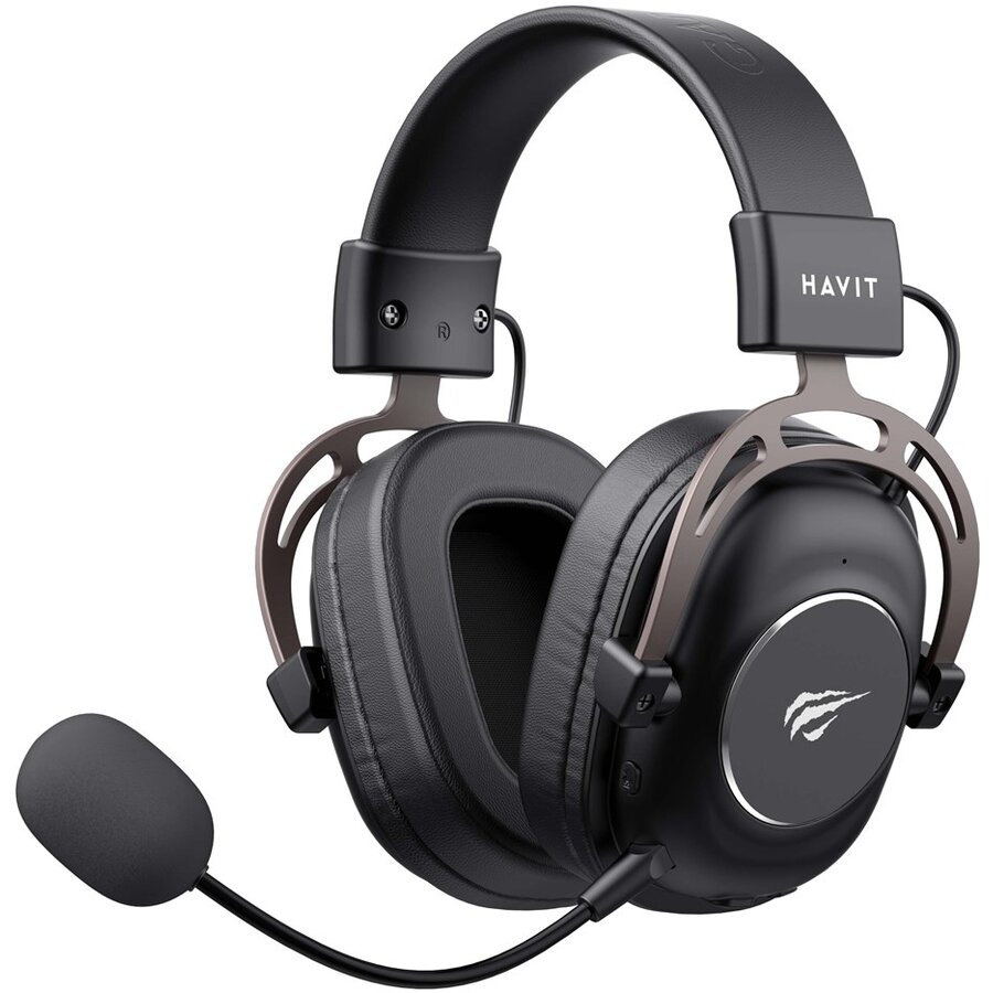 Casti H2002YG 2.4G Gaming Ochre Black