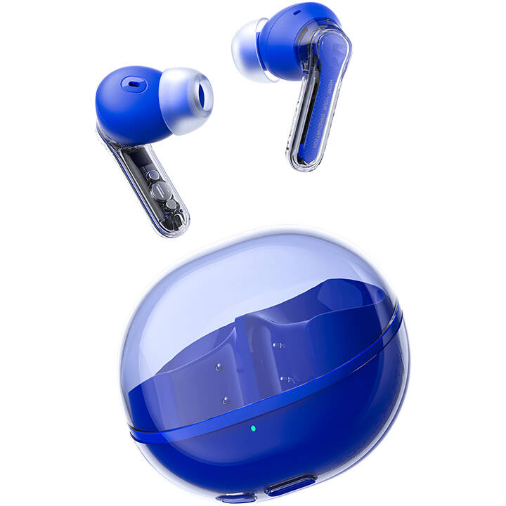 Casti TWS Clear Bluetooth 5.3 Albastru