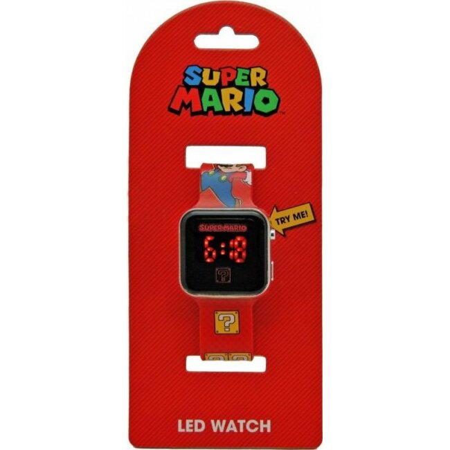 Ceas GSM4107 Super Mario LED  Calendar  Rosu