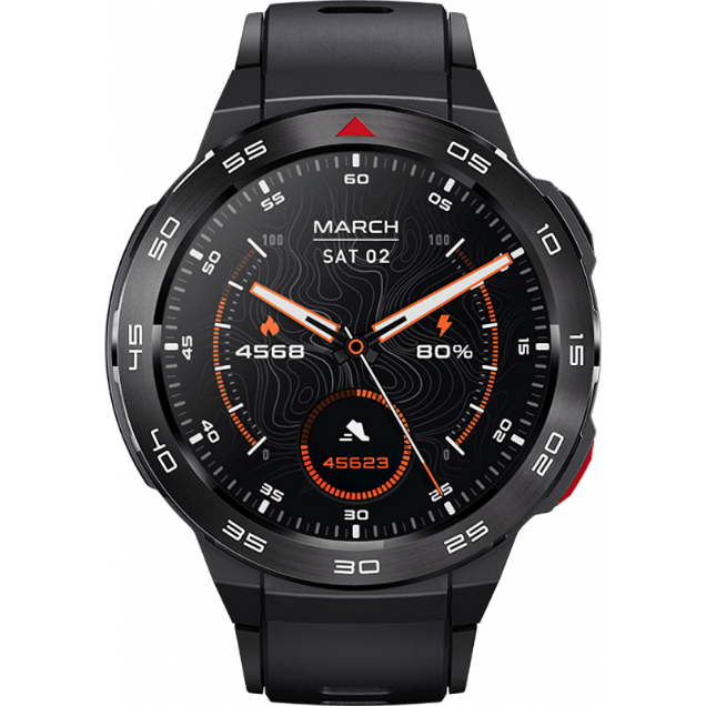 Ceas Inteligent GS Pro Ecran AOD 460mAh 5ATM Negru