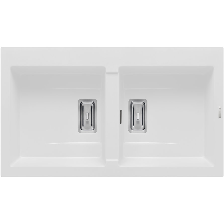 Chiuveta bucatarie granit KARTESIO 86x50 2B Snow