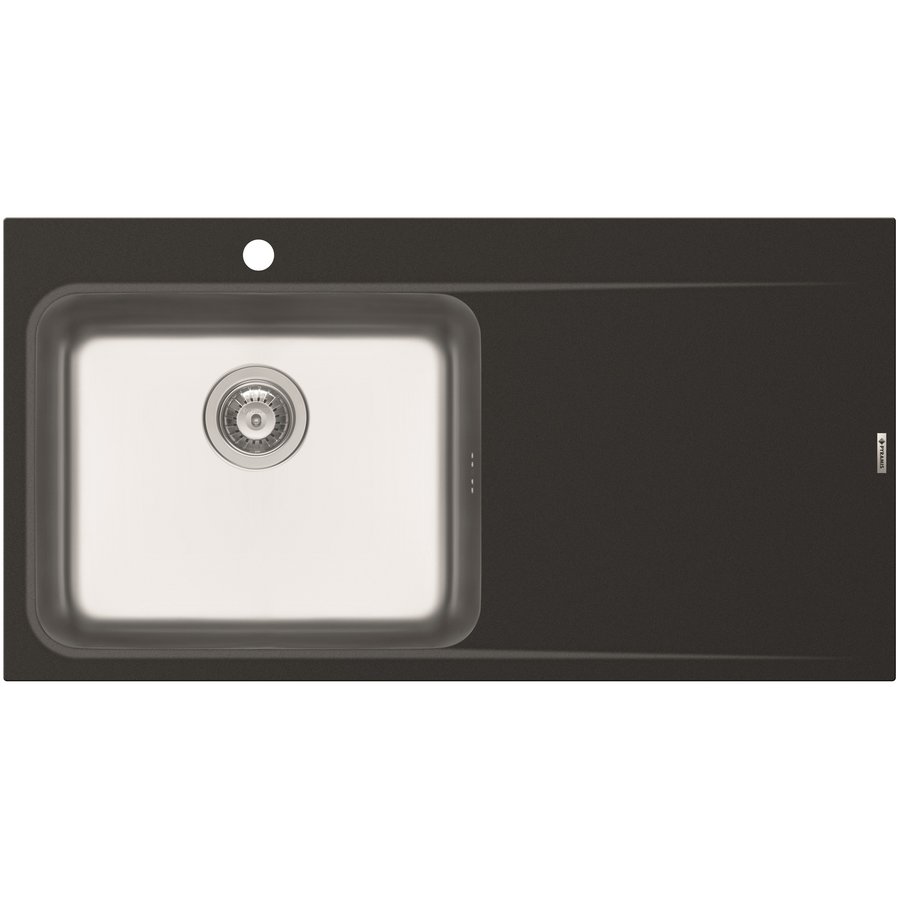 Chiuveta bucatarie granit si inox PYRROS 100x52 1B 1D ST Carbon