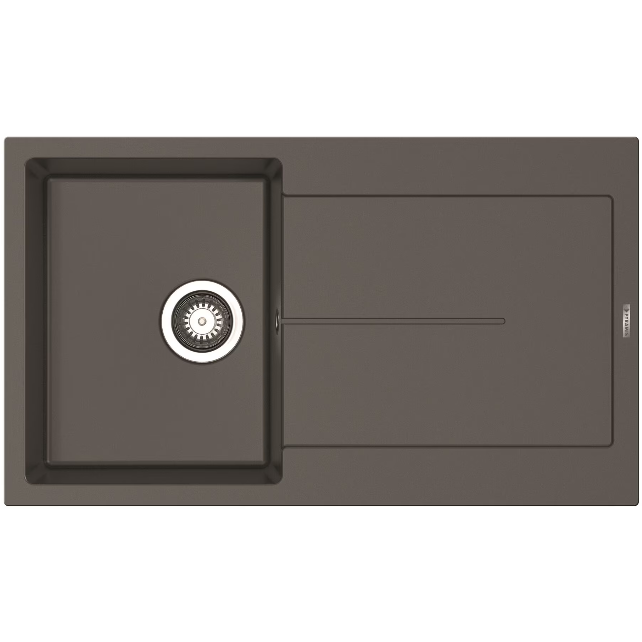 Chiuveta Bucatarie ITHAKA 860x500mm Adancime 200mm Incastrat   Pyragranite   Gri