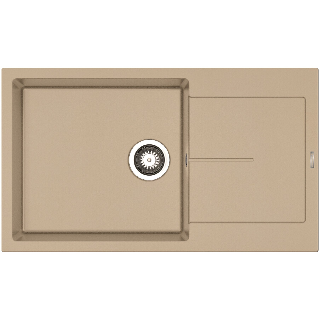 Chiuveta Bucatarie ITHAKA PLUS 860x500mm Adancime 200mm Incastrat   Pyragranite   Bej