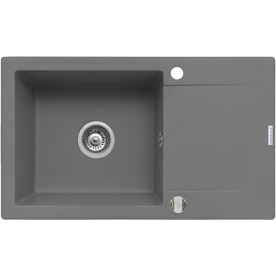 Chiuveta bucatarie MIDO PLUS 78x48 1B1D Grey