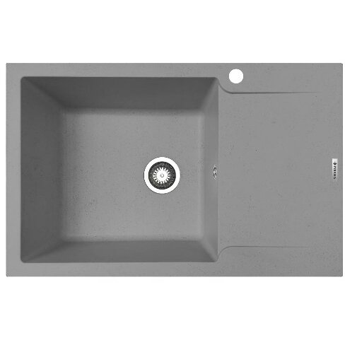 Chiuveta Bucatarie Soft Compozit Magnifica Durothek 1B1D ST 1 Cuva 1 Picurator 79x50Cm Adancime 21Cm Orientare Stanga Gri