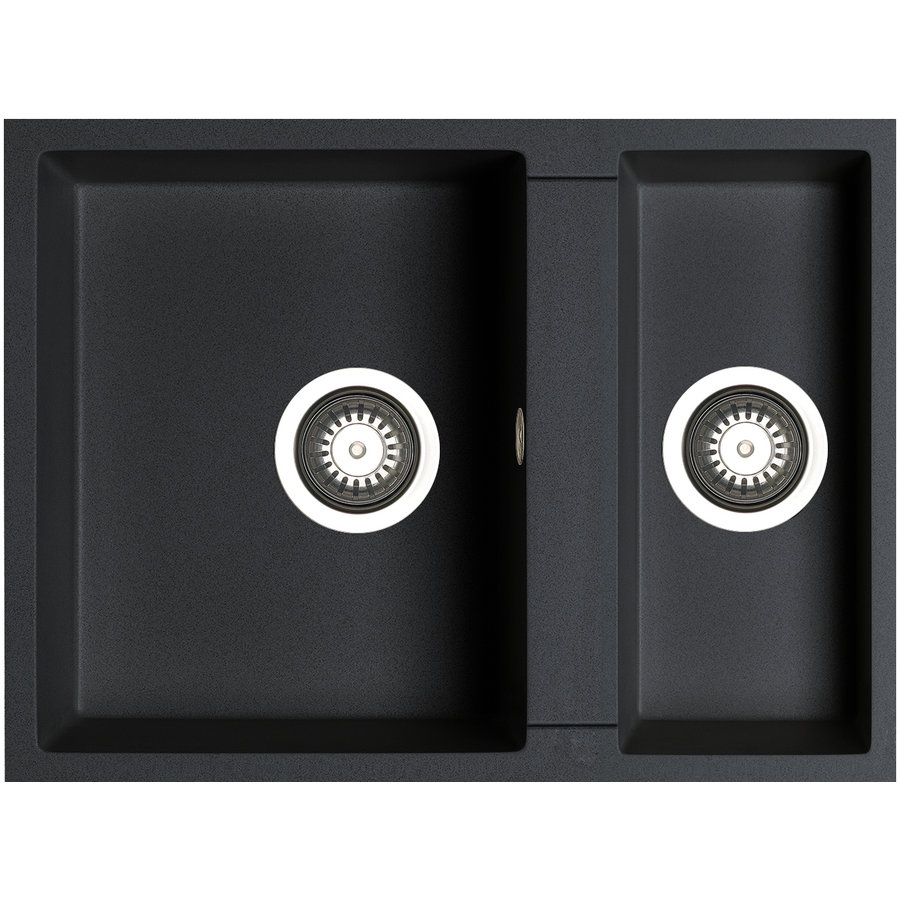 Chiuveta bucatarie Tetragon 59x44 1 1/2B Black