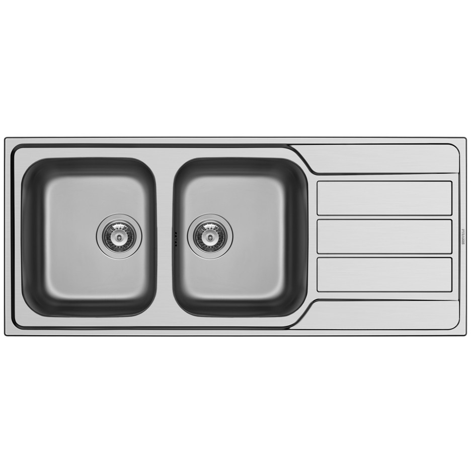 Chiuveta de bucatarie ATHENA 116*50 2B 1D SM REV 1+1TH O92 GOF MNB