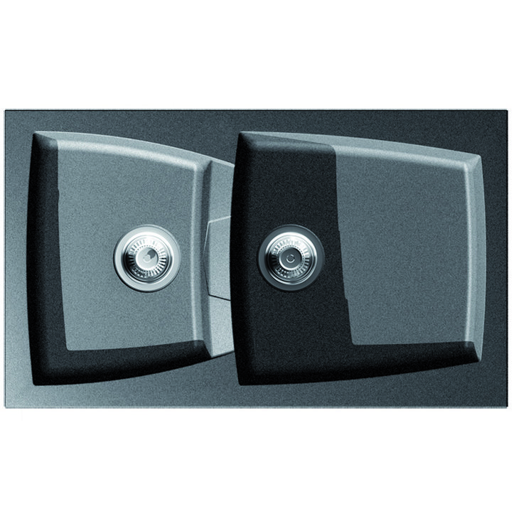 Chiuveta de bucatarie Caldera Granit 86x51 1 3/4B Gri