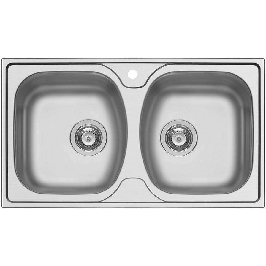 Chiuveta de bucatarie Ecoline ASPECT 78*44 2B SM 1TH O92