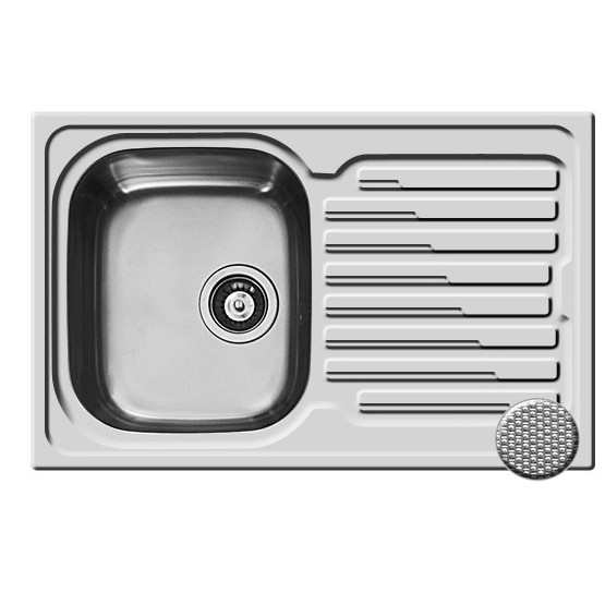 Chiuveta de bucatarie Inox AMALTIA 86x50 1B1D LN