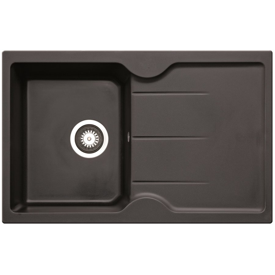 Chiuveta de bucatarie PORTOS Granit 1B 1D 78x50 Negru