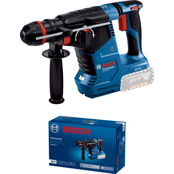 Ciocan Rotopercutor Brushless GBH 187-LI Professional 18V 2.4J fara Acumulator Inclus Albastru/Negru