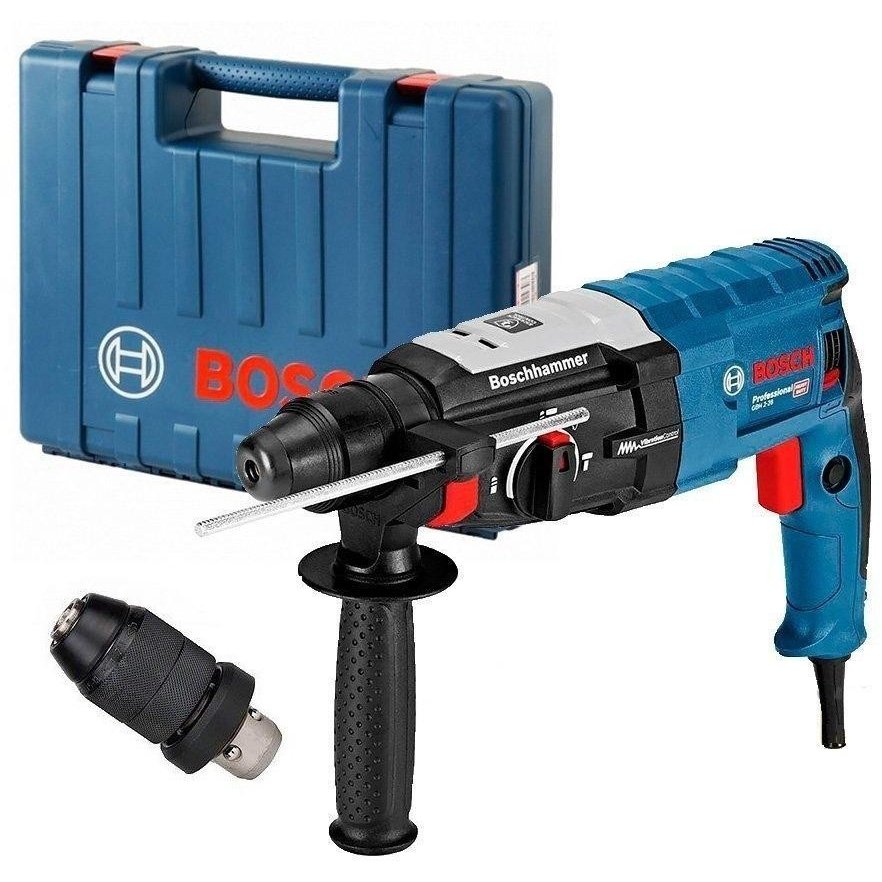 Ciocan Rotopercutor GBH 2-28 F Professional SDS Plus 880W 3.2J Valiza de Transport Albastru/Negru