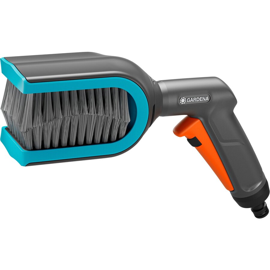 Cleansystem blind brush, washing brush (grey/turquoise, brush head can be rotated 90° on both sides)