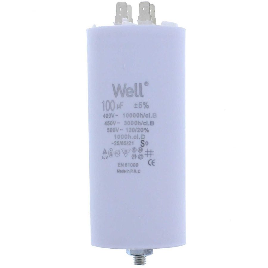 Condensator Pornire Motor 400V 100uF White