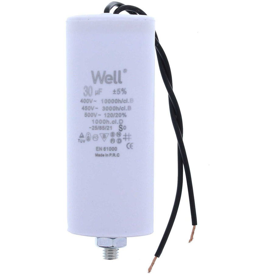 Condensator Pornire Motor 400V 30UF White