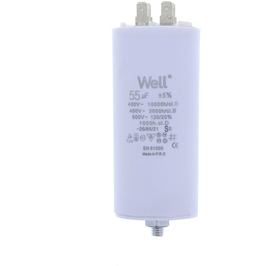 Condensator Pornire Motor 400V 55UF White