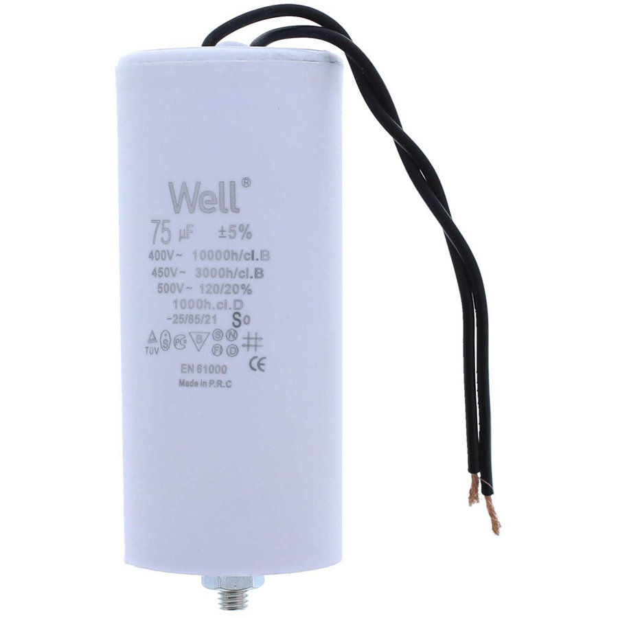 Condensator Pornire Motor 400V 75uF White