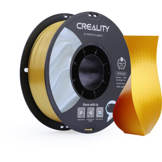 Consumabil Imprimanta 3D Filament CR-Silk PLA 1.75MM 1KG Auriu