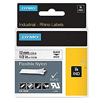 Consumabil Rhino Band Nylon black / white 12mmx3,5m