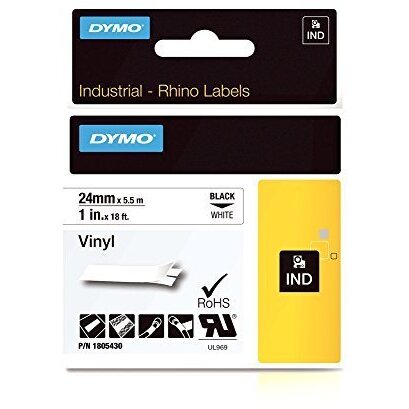 Consumabil Rhino Band Vinyl black/white 24mmx5,5m