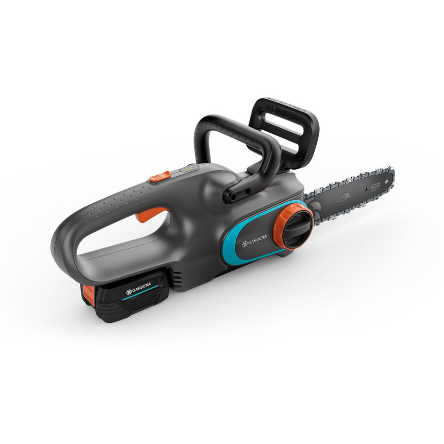 Cordless Chainsaw PowerSaw 250/18V P4A solo (grey/turquoise, without battery and charger, POWER FOR ALL ALLIANCE)